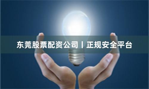 东莞股票配资公司丨正规安全平台